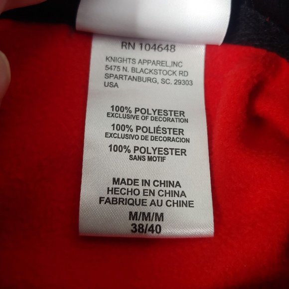 Chicago Blackhawks NHL Official Mens M Sweatshirt Red Pullover Hooded Hockey - Picture 7 of 9